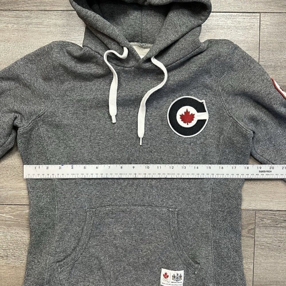 Hudson Bay Co. Canada Size M Women’s Hoodie Sweatshirt Olympics Gray - Picture 6 of 7